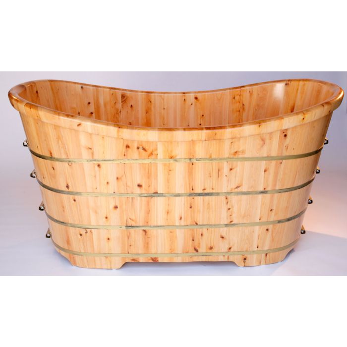 Solid Cedar Wooden Bathroom Tub, Cedar Wood Bathtub
