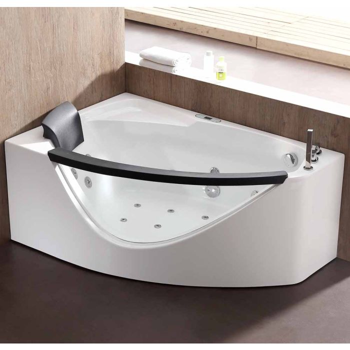 Corner Acrylic Whirlpool Bathtub, 57 Inch Whirlpool Bathtub Dimensions In Cm